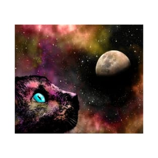 Siamese Cat 619 Planet Space T-Shirt