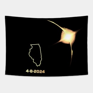 Solar Eclipse 2024 Illinois Tapestry