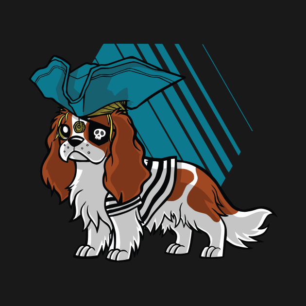 Cavalier King Charles Pirate by LYNEXART