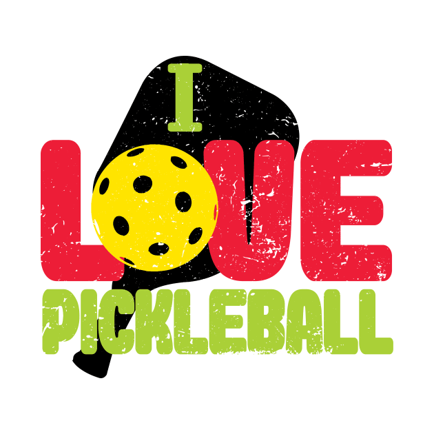 'I Love Pickleball' Funny Pickleball Gift by ourwackyhome