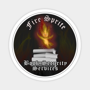 Fire Sprite Book Security Services Magnet