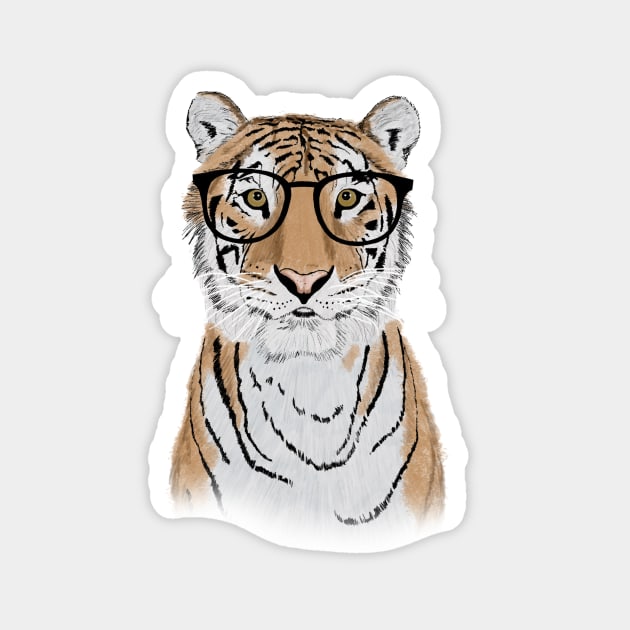 Clever Tiger - Apparel Magnet by fernandaschallen