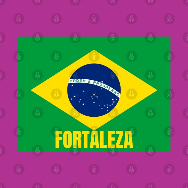 Fortaleza City in Brazilian Flag by aybe7elf
