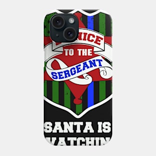 thin blue line christmas police gift Phone Case