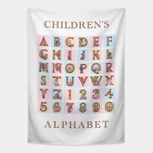 Children's Alphabet and Numbers Tapestry