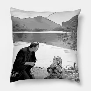 Frankenstein Illustration Pillow