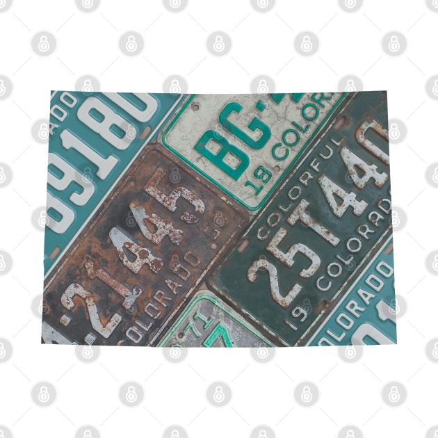 Vintage Colorado License Plates by juniperandspruce