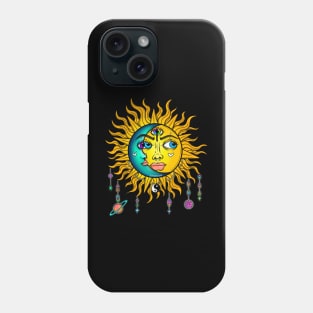 Trippy sun and moon Phone Case