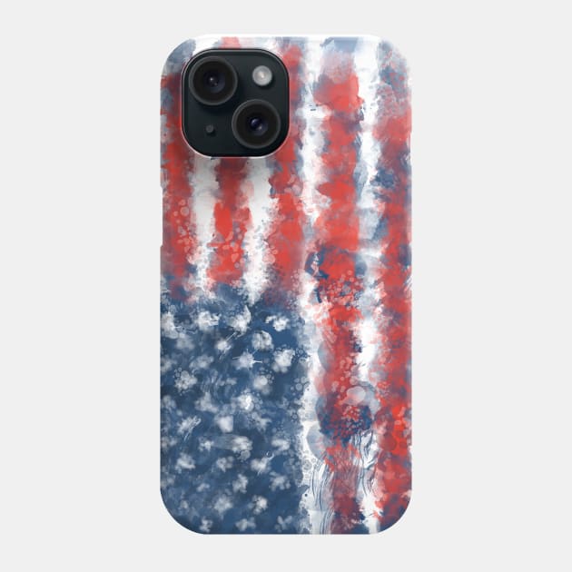 usa flag Phone Case by BekimART