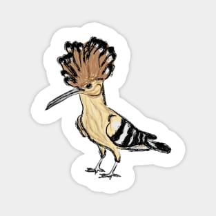 Artwork of an Eurasian Hoopoe Bird I Magnet