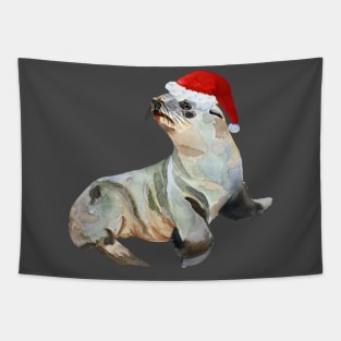 Christmas fur seal Tapestry