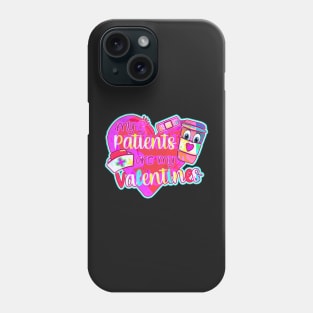 My Patients are my Valentines - POP ART HEART Phone Case