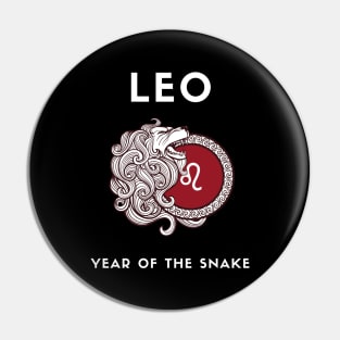 LEO / Year of the SNAKE Pin