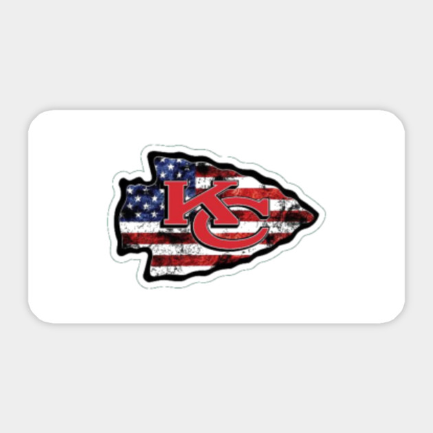 Kansas City Chiefs Flag Logo Chiefs Sticker Teepublic Au