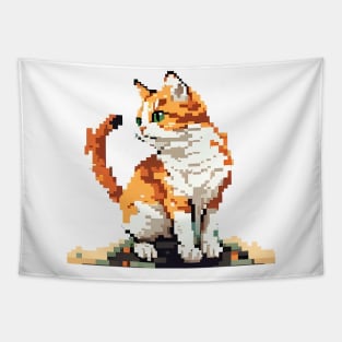 Cat Pixel - Funny Cats Tapestry