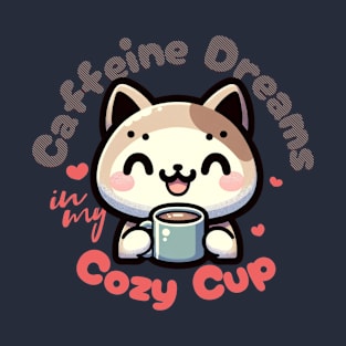 Caffeine Dreams Cat Delight T-Shirt