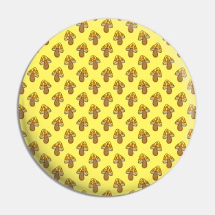 Yellow Mushroom Pattern Pin