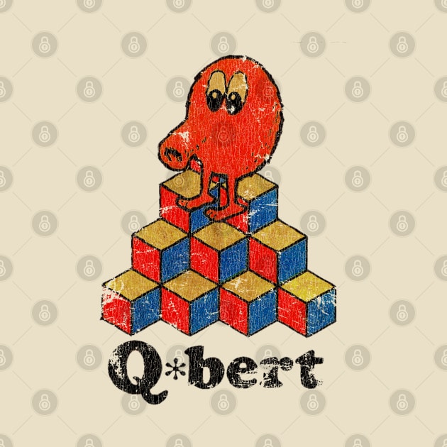 Q*bert 1982 by Marc Graphic