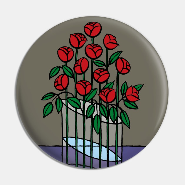 1 Dozen Roses Pin by WonderWebb