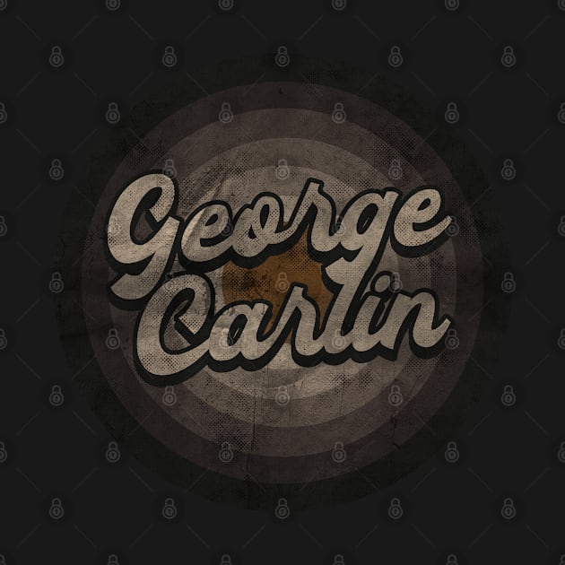 RETRO BLACK WHITE -George Carlin by Yaon