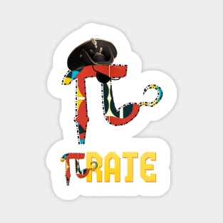 funny Pirate Pi Math Pi fun Magnet