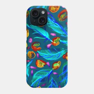 watercolor art  leaves Phone Case