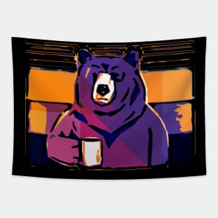 Bear Coffee Tapestry