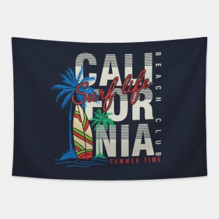 California Beach Summer typography Tapestry