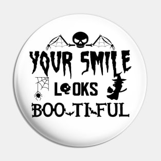 Halloween - Your smile looks bootiful Pin