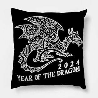 2024 Year of the Dragon, Hello 2024, Year of the Dragon 2024, Happy New Year 2024 Pillow