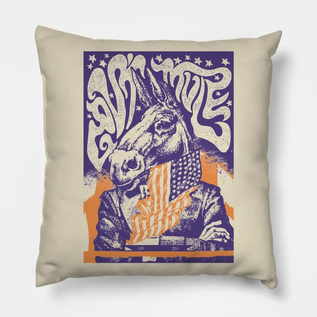 Govt Mule Pillow by NabatiPunk