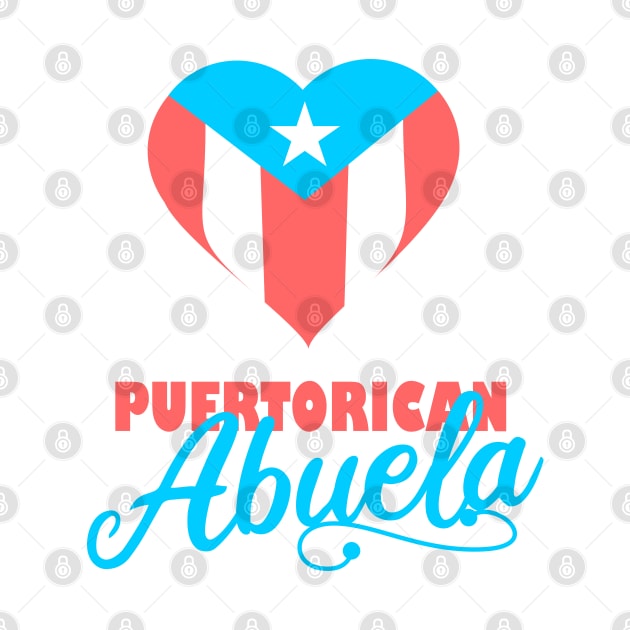 Puerto Rican Abuela Boricua Flag Grandma Gifts by bydarling