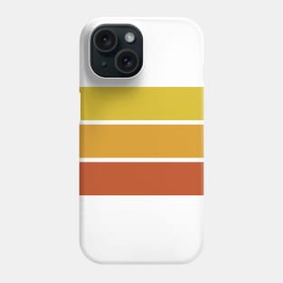 Three Classic Stripes - Yellow, Orange and Red Retro Sunset Phone Case