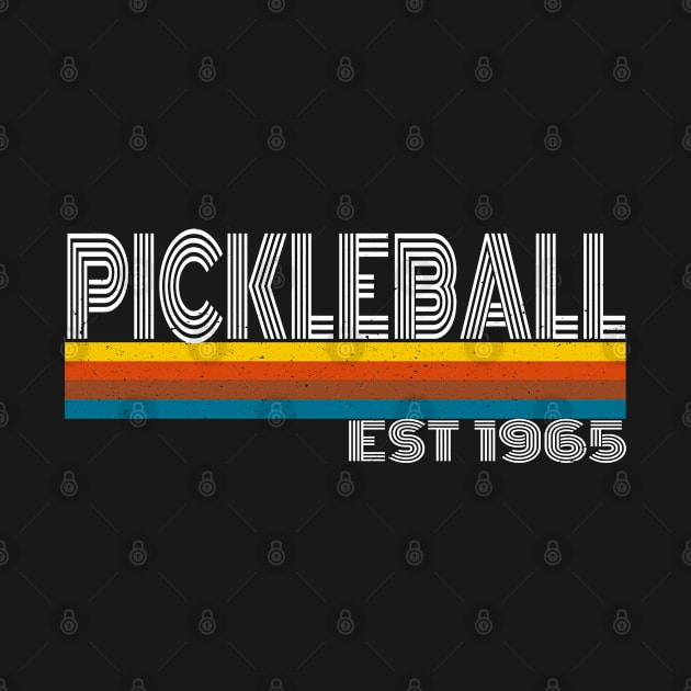 Classic Retro 70s Style Pickleball by pho702