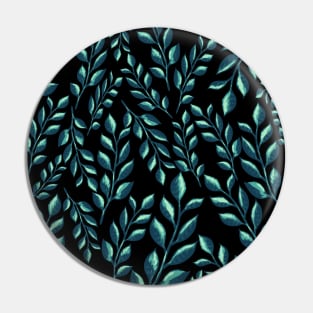 Green Leaves Pattern Pin