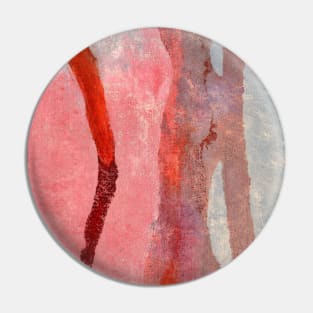 Red, Pink and Grey Abstract Art Pin