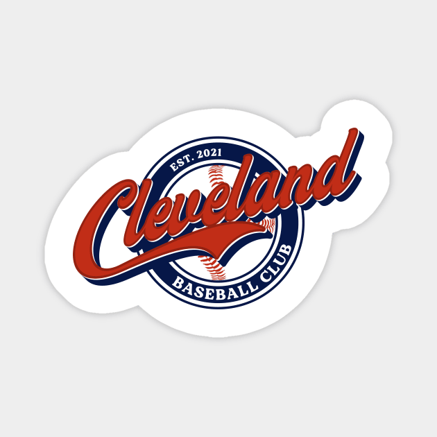 Cleveland Baseball Club Magnet by mbloomstine