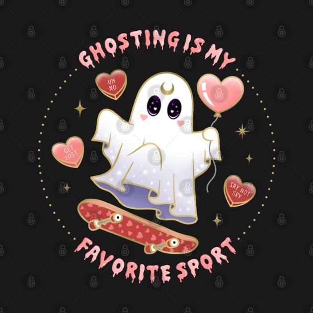 Ghosting is My Favorite Sport Skateboarding Ghost by moonstruck crystals