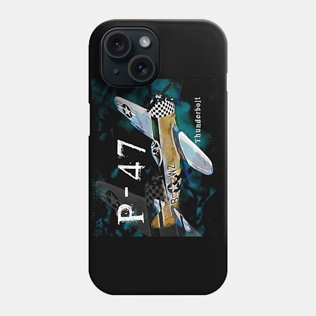 Thunderbolt P47 Phone Case by aeroloversclothing