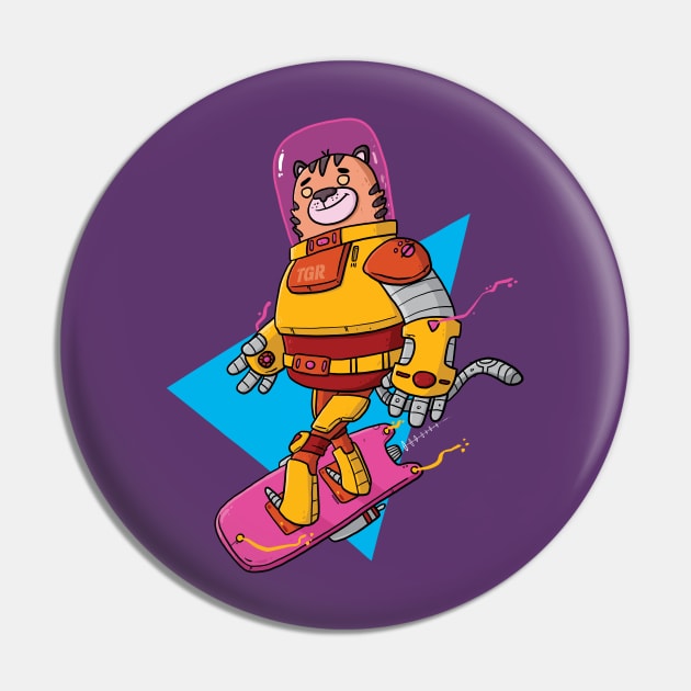 Space Tiger Pin by striffle