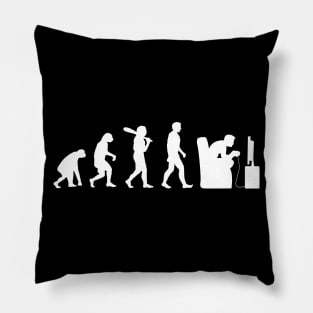 Funny Gaming Evolution Video Games Player Gamer Pillow