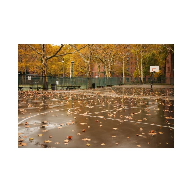 Basketball Court in Autumn by wlotus