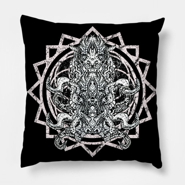 Cthulu Chaos Leviathan Occult Ritual Pillow by Esoteric Origins