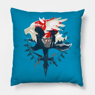 Gunblades and Angels Pillow