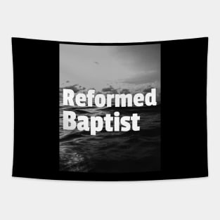 Reformed Baptist White Ocean Design Tapestry