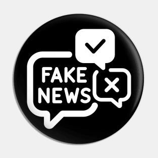 Fake News Conspiracy Theory Pin