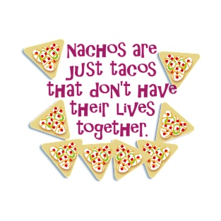 Nacho Cheese Tacos Mexican Food Lover Design T-Shirt