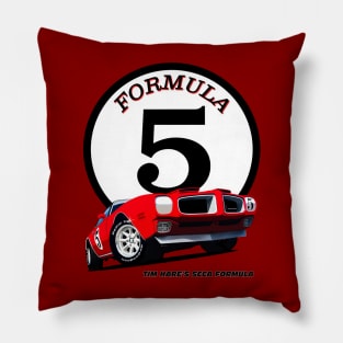 Formula 5 Garage Firebird Pillow