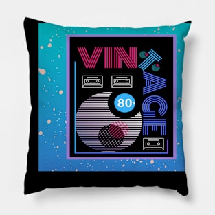 Vintage 1980's Music Pillow