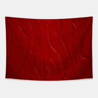 Red Veined Texture Tapestry